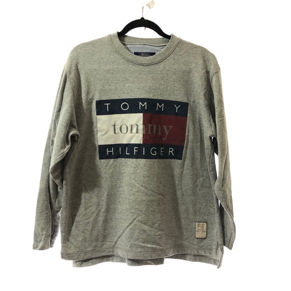 tommy jeans crew neck logo jumper